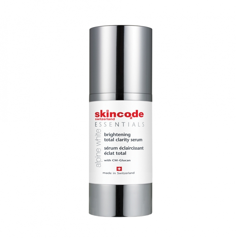 Huyết thanh trắng da trị nám và làm mờ đám nâu Skincode alpine white brightening total clarity serum